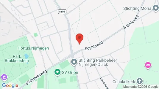 Apartments for rent i Nijmegen - kort over placeringen