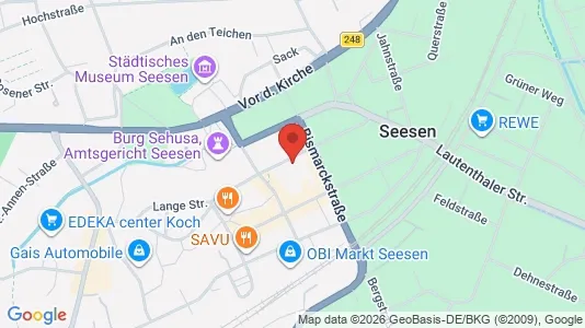Apartments for rent i Goslar - kort over placeringen