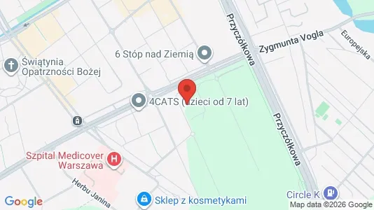 Apartments for rent i Warszawa Wilanów - kort over placeringen