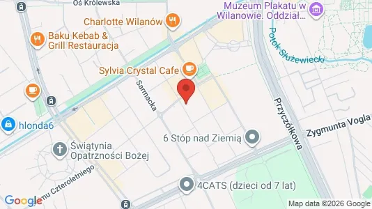 Apartments for rent i Warszawa Wilanów - kort over placeringen