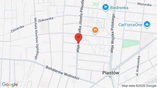 Apartments for rent i Pruszkowski - kort over placeringen