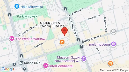 Apartments for rent i Warszawa Śródmieście - kort over placeringen