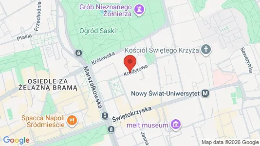 Apartments for rent i Warszawa Śródmieście - kort over placeringen
