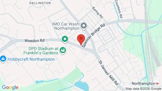 Apartments for rent i Northampton - Northamptonshire - kort over placeringen
