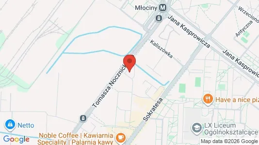 Apartments for rent i Warszawa Bielany - kort over placeringen