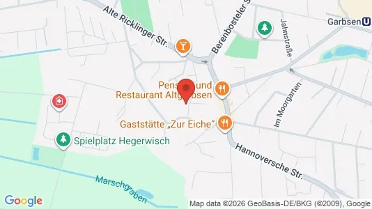 Apartments for rent i Hannover - kort over placeringen