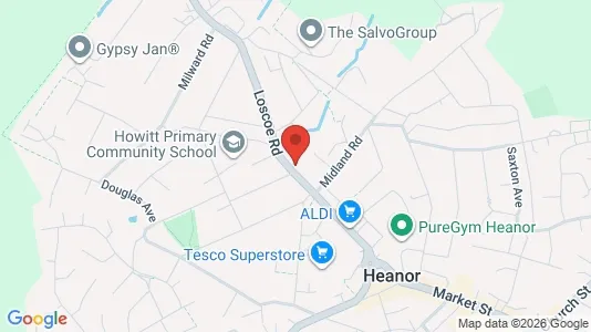 Apartments for rent i Heanor - Derbyshire - kort over placeringen