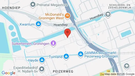 Apartments for rent i Groningen - kort over placeringen