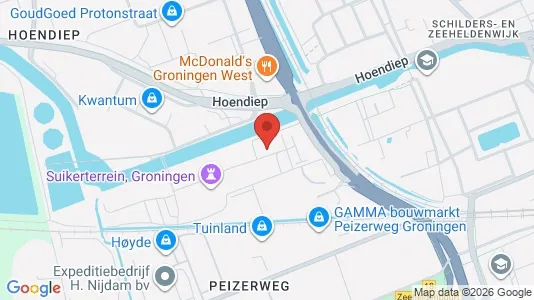 Apartments for rent i Groningen - kort over placeringen
