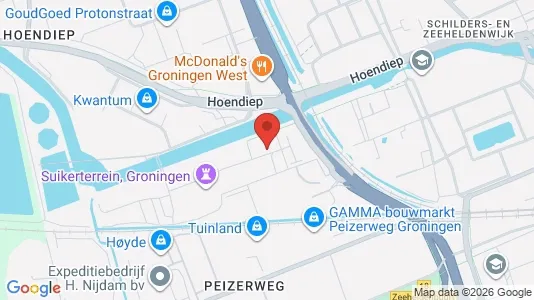 Apartments for rent i Groningen - kort over placeringen