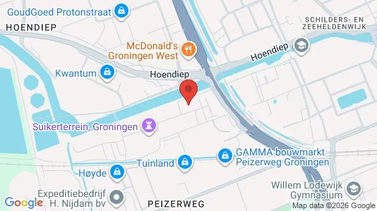 Apartments for rent i Groningen - kort over placeringen