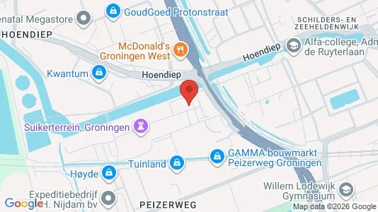 Apartments for rent i Groningen - kort over placeringen