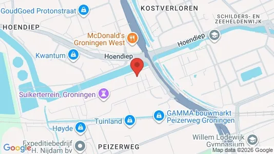Apartments for rent i Groningen - kort over placeringen