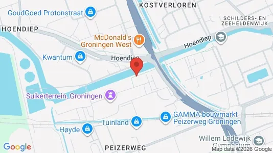 Apartments for rent i Groningen - kort over placeringen