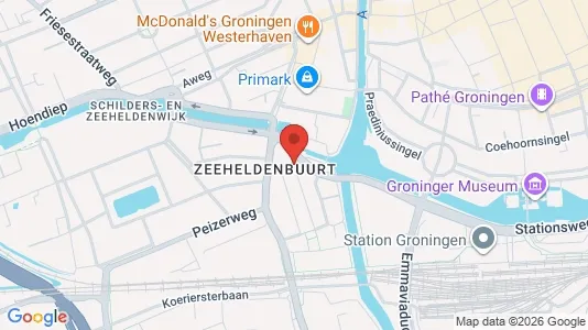 Apartments for rent i Groningen - kort over placeringen