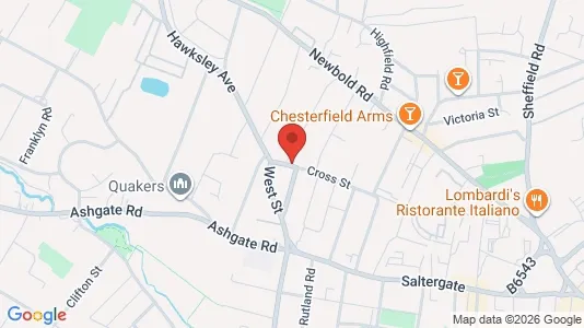 Apartments for rent i Chesterfield - Derbyshire - kort over placeringen