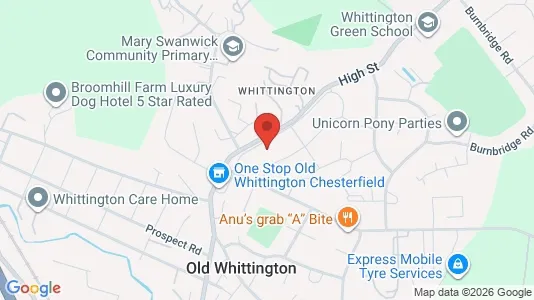 Apartments for rent i Chesterfield - Derbyshire - kort over placeringen
