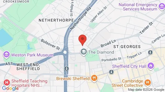 Apartments for rent i Sheffield - South Yorkshire - kort over placeringen