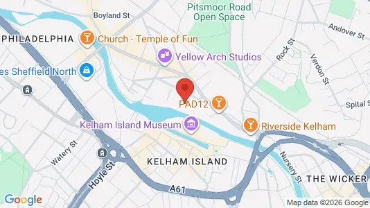 Apartments for rent i Sheffield - South Yorkshire - kort over placeringen