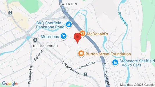 Apartments for rent i Sheffield - South Yorkshire - kort over placeringen