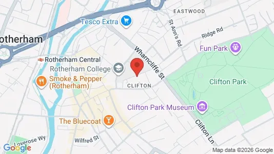 Apartments for rent i Rotherham - South Yorkshire - kort over placeringen