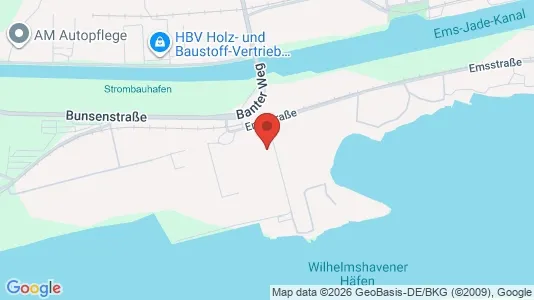 Apartments for rent i Wilhelmshaven - kort over placeringen