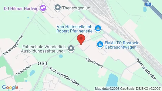 Apartments for rent i Rostock - kort over placeringen