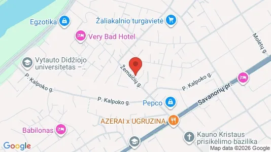 Apartments for rent i Kaunas - kort over placeringen