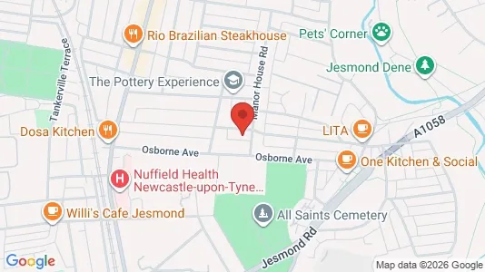Apartments for rent i Newcastle upon Tyne - Tyne and Wear - kort over placeringen