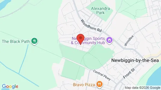 Apartments for rent i Newbiggin-by-the-Sea - Northumberland - kort over placeringen