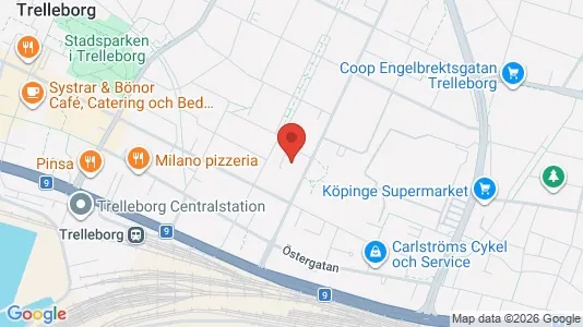 Apartments for rent i Trelleborg - kort over placeringen
