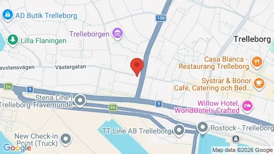 Apartments for rent i Trelleborg - kort over placeringen