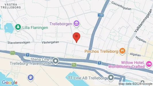Apartments for rent i Trelleborg - kort over placeringen