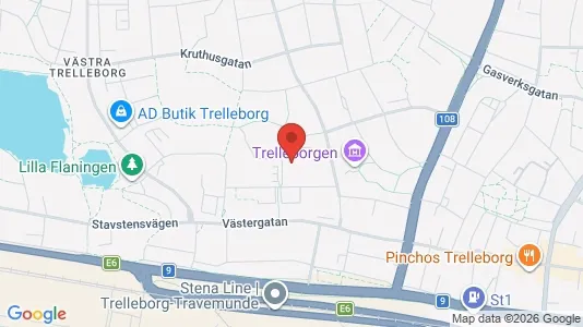 Apartments for rent i Trelleborg - kort over placeringen