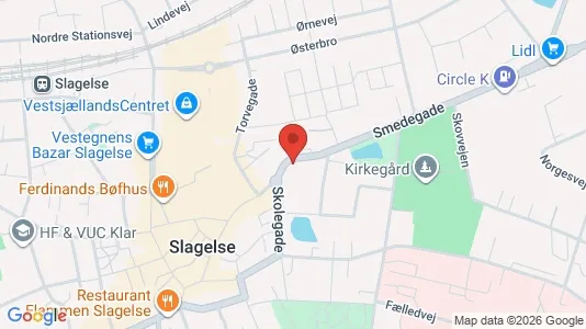Apartments for rent i Slagelse - kort over placeringen
