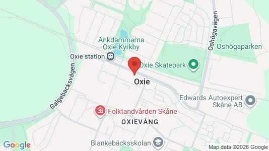 Apartments for rent i Oxie - kort over placeringen