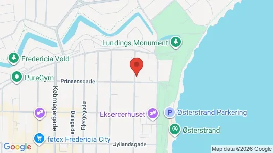Apartments for rent i Fredericia - kort over placeringen