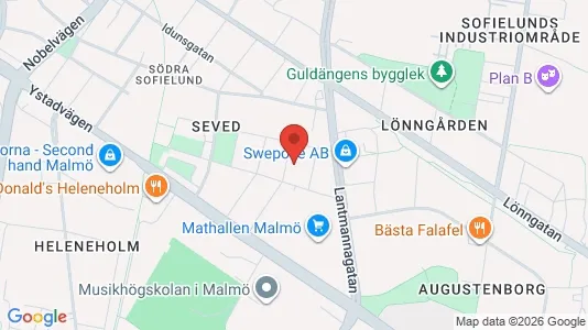Apartments for rent i Sofielund - kort over placeringen