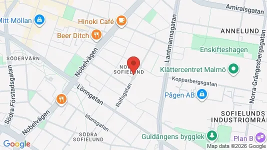 Apartments for rent i Sofielund - kort over placeringen