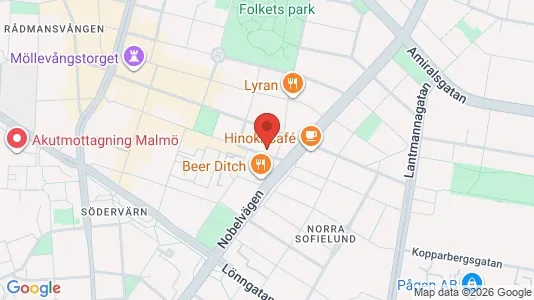 Apartments for rent i Malmö City - kort over placeringen