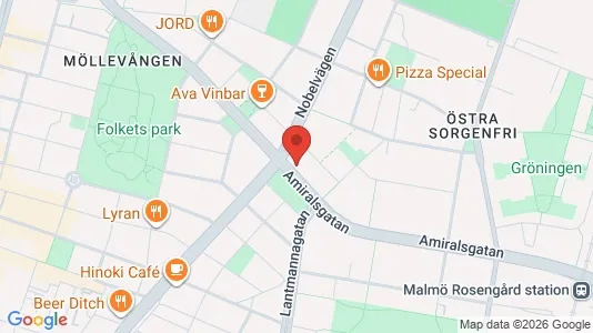 Apartments for rent i Malmö City - kort over placeringen