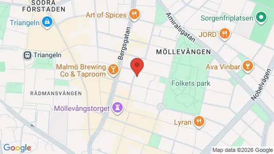 Apartments for rent i Malmö City - kort over placeringen