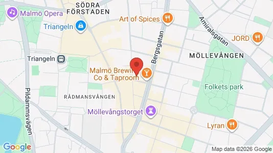 Apartments for rent i Malmö City - kort over placeringen