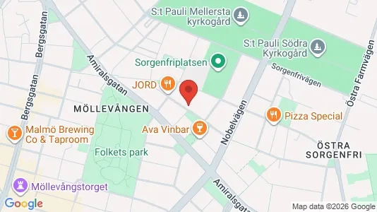 Apartments for rent i Malmö City - kort over placeringen