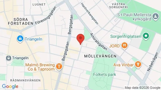 Apartments for rent i Malmö City - kort over placeringen