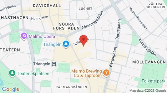 Apartments for rent i Malmö City - kort over placeringen