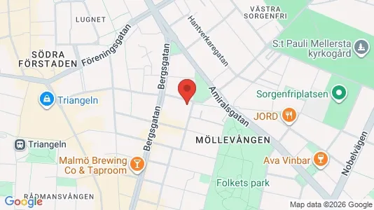 Apartments for rent i Malmö City - kort over placeringen