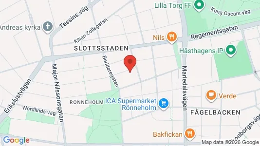 Apartments for rent i Malmö City - kort over placeringen