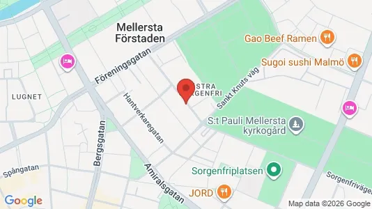 Apartments for rent i Malmö City - kort over placeringen
