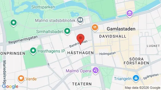 Apartments for rent i Malmö City - kort over placeringen